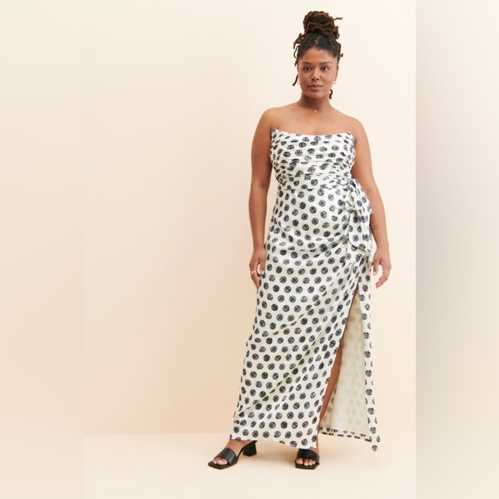 Hutch Strapless Polka Dot‎ Dress Size 18W
